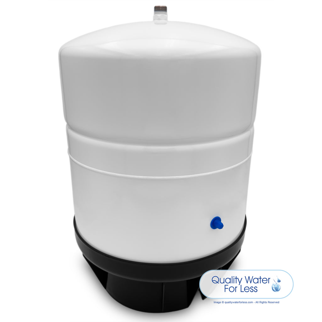 Storage Tank, White Steel, 14.0 Gal. - 1/4" (16"x23") | Reverse Osmosis | qualitywaterforless.com