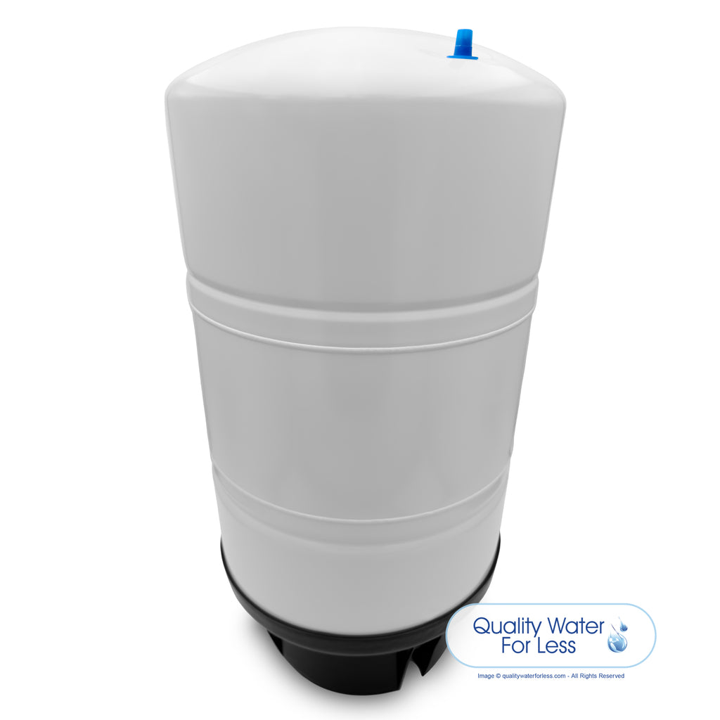 Storage Tank, White Steel, 20.0 Gal. - 1/4" (16"x32") | Reverse Osmosis | qualitywaterforless.com