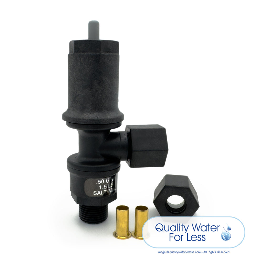 1650 Brine Valve Assembly, Short Stem - 60011-020 | Parts & Accessories | qualitywaterforless.com